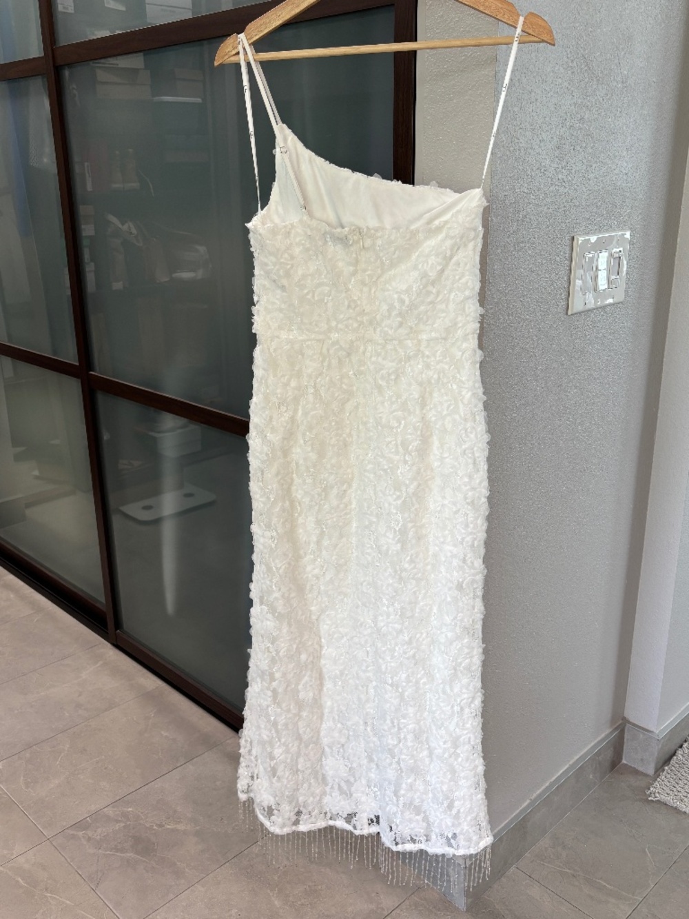 Lulus Stunning Destiny One-Shoulder High Low Dress - White Size S - Picture 6 of 14